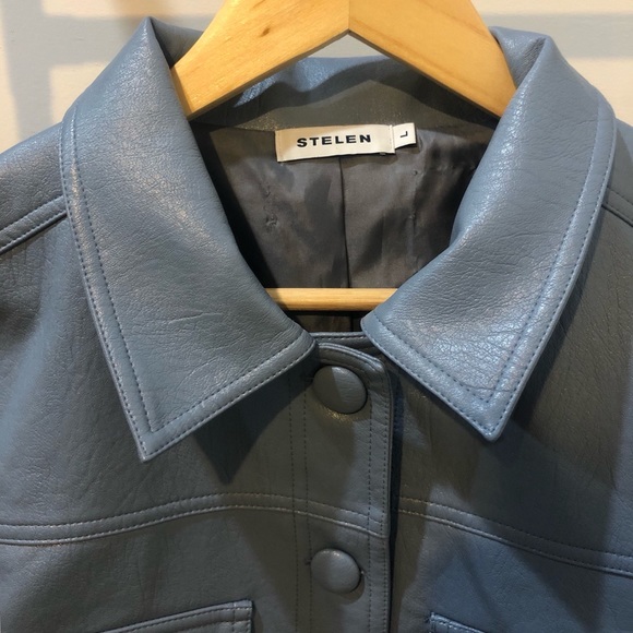 Stelen Jill Vegan Leather Button Jacket - Picture 6 of 6